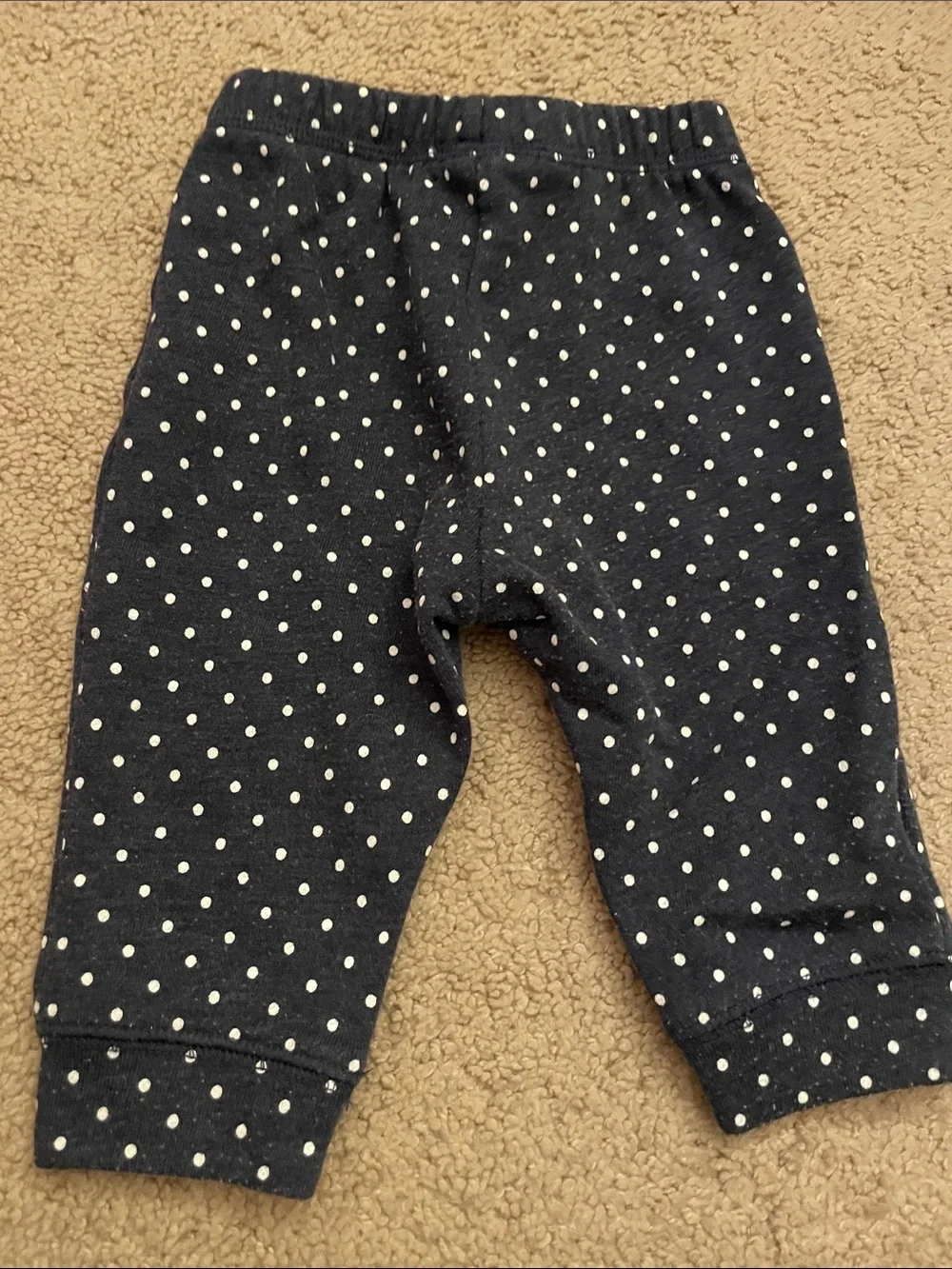 Baby GAP Navy with White Polka Dots Hoodie & Pants Set